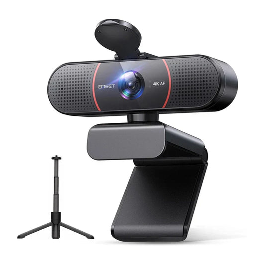 4K USB Webcam with Tripod Sony Sensor Autofocus Black-0