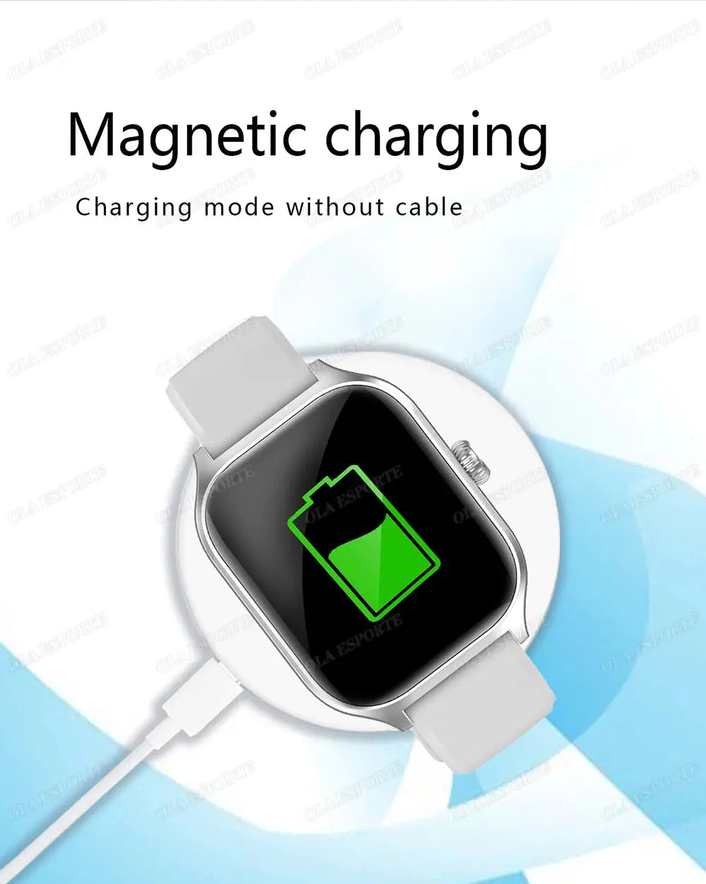 New Smart Watch 2.01 Inch HD Display Answer Make Call Message Preview Sport Modes DIY Dial Weather Forecast For Men Women