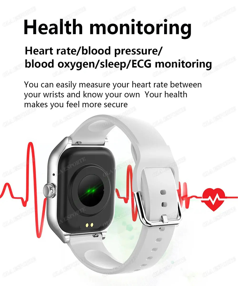 New Smart Watch 2.01 Inch HD Display Answer Make Call Message Preview Sport Modes DIY Dial Weather Forecast For Men Women