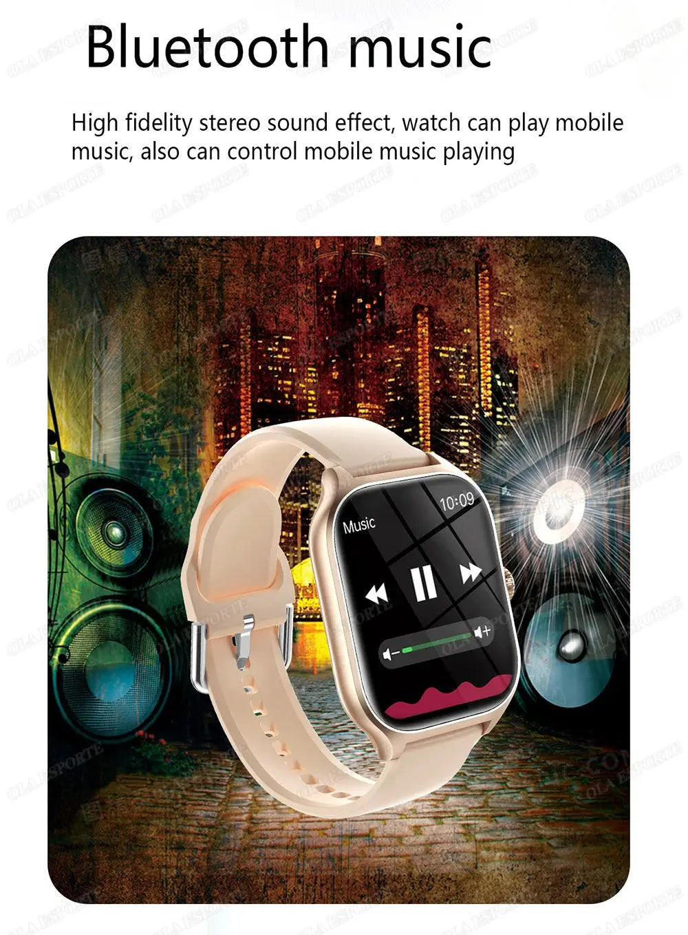 New Smart Watch 2.01 Inch HD Display Answer Make Call Message Preview Sport Modes DIY Dial Weather Forecast For Men Women