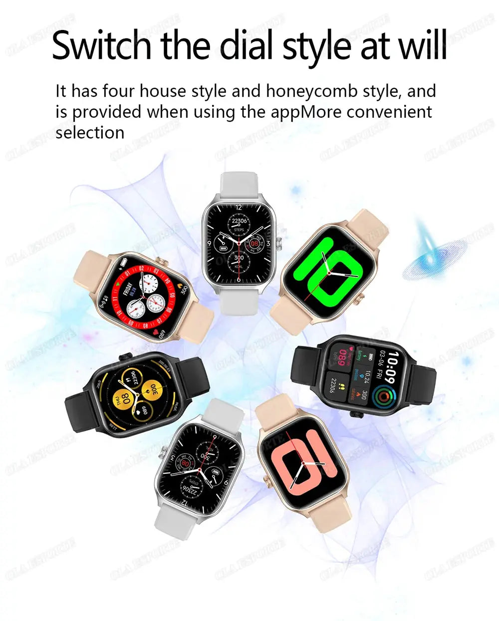 New Smart Watch 2.01 Inch HD Display Answer Make Call Message Preview Sport Modes DIY Dial Weather Forecast For Men Women