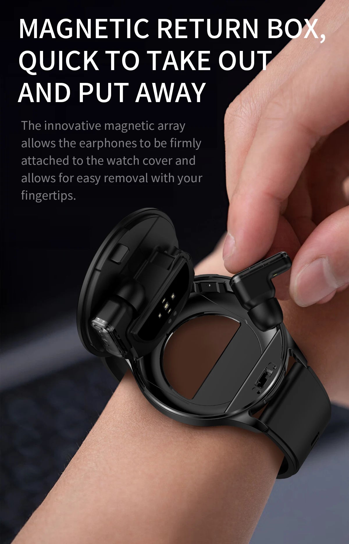 2025 New Smart Watch TWS 2-in-1 Bluetooth Earphones 1.39 inch Full Touch Screen HIFI 9D Sound Quality Sports Health Monitoring