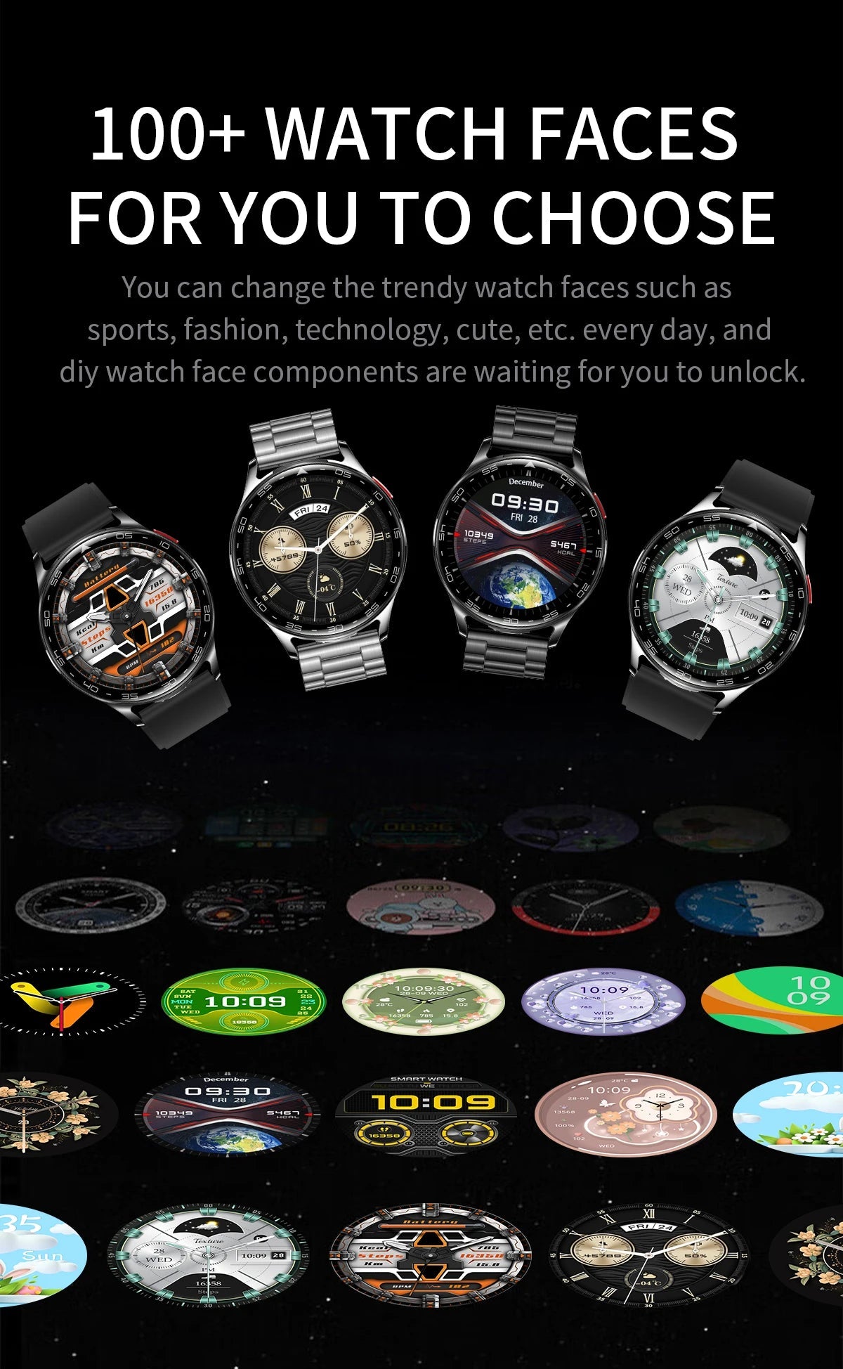 2025 New Smart Watch TWS 2-in-1 Bluetooth Earphones 1.39 inch Full Touch Screen HIFI 9D Sound Quality Sports Health Monitoring