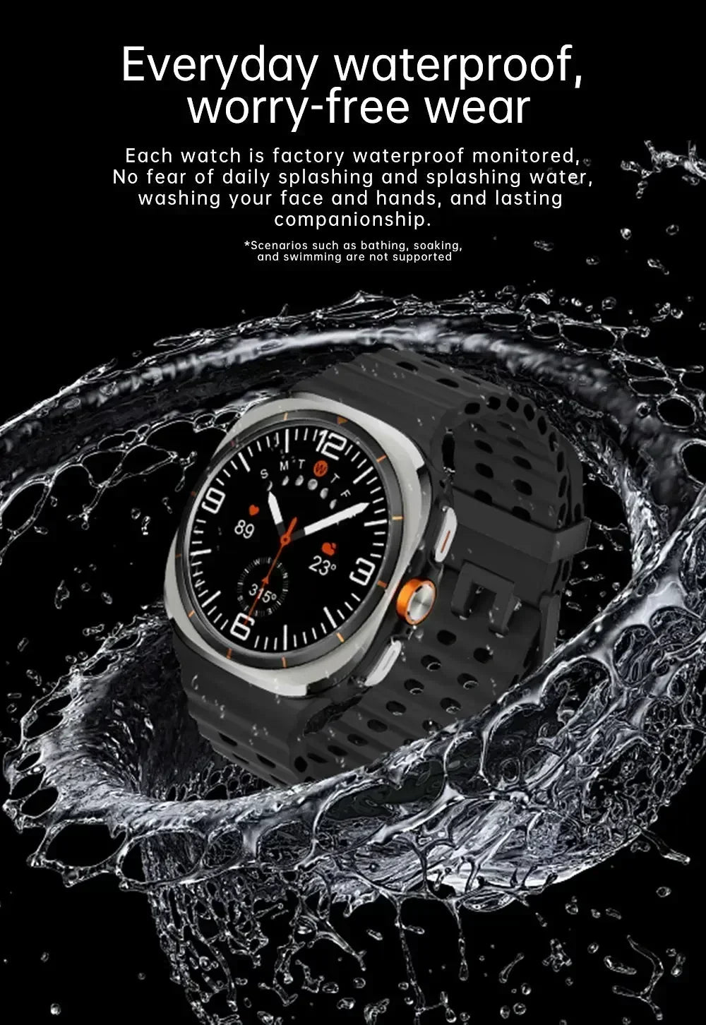 2025 New Smart Watch Android OS Smartwatch 5G Sim Card GPS WIFI Rotary Camera Global Calling 256GB Storage Amoled Screen
