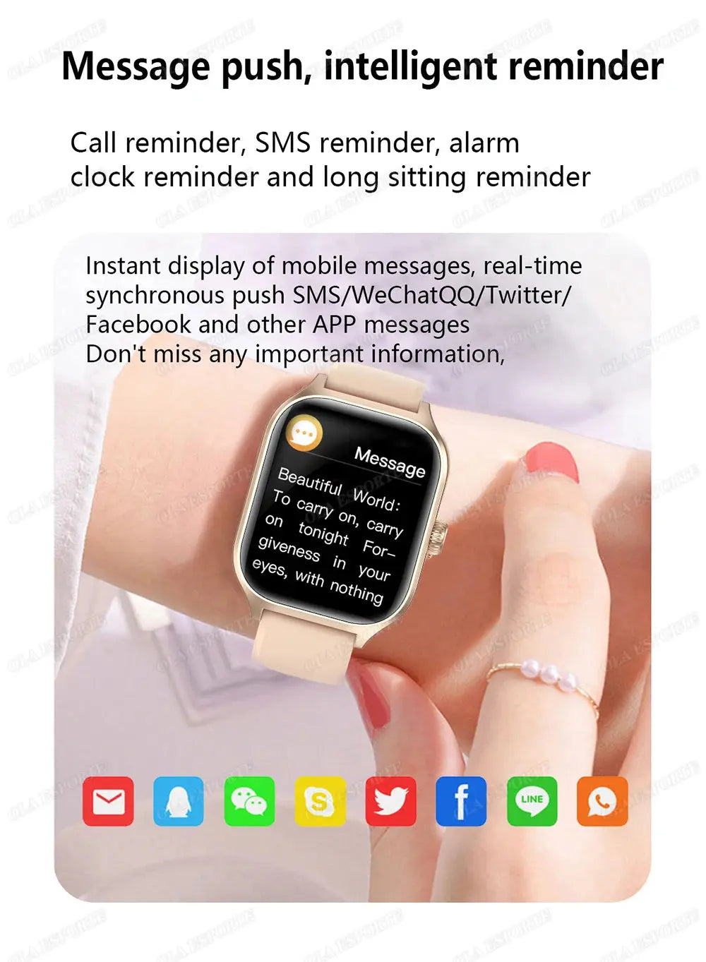 New Smart Watch 2.01 Inch HD Display Answer Make Call Message Preview Sport Modes DIY Dial Weather Forecast For Men Women