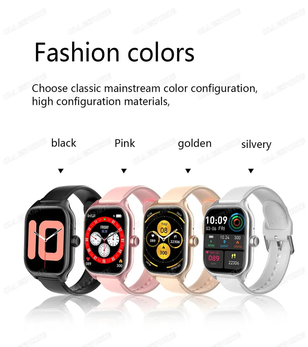 New Smart Watch 2.01 Inch HD Display Answer Make Call Message Preview Sport Modes DIY Dial Weather Forecast For Men Women