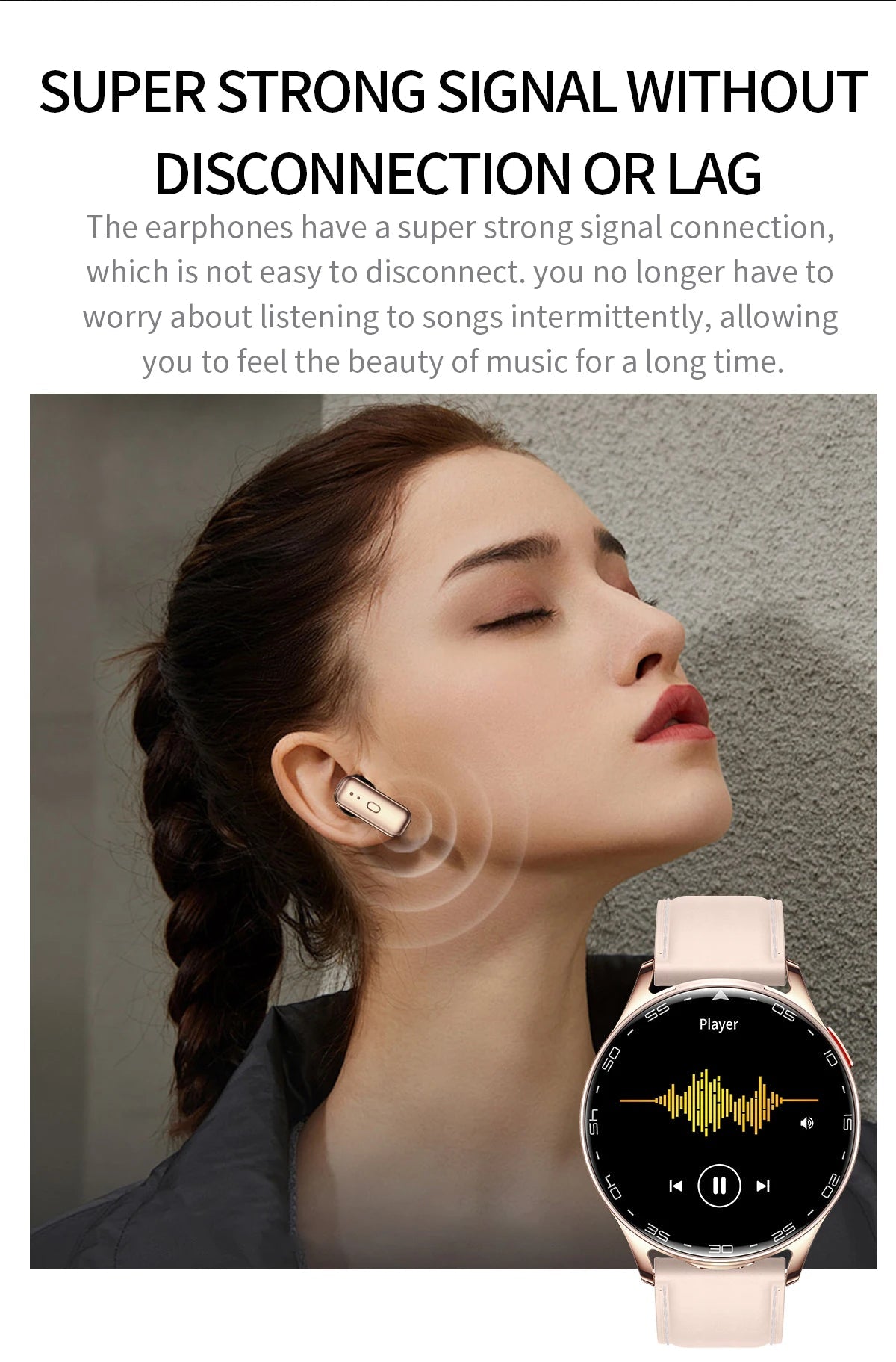 2025 New Smart Watch TWS 2-in-1 Bluetooth Earphones 1.39 inch Full Touch Screen HIFI 9D Sound Quality Sports Health Monitoring