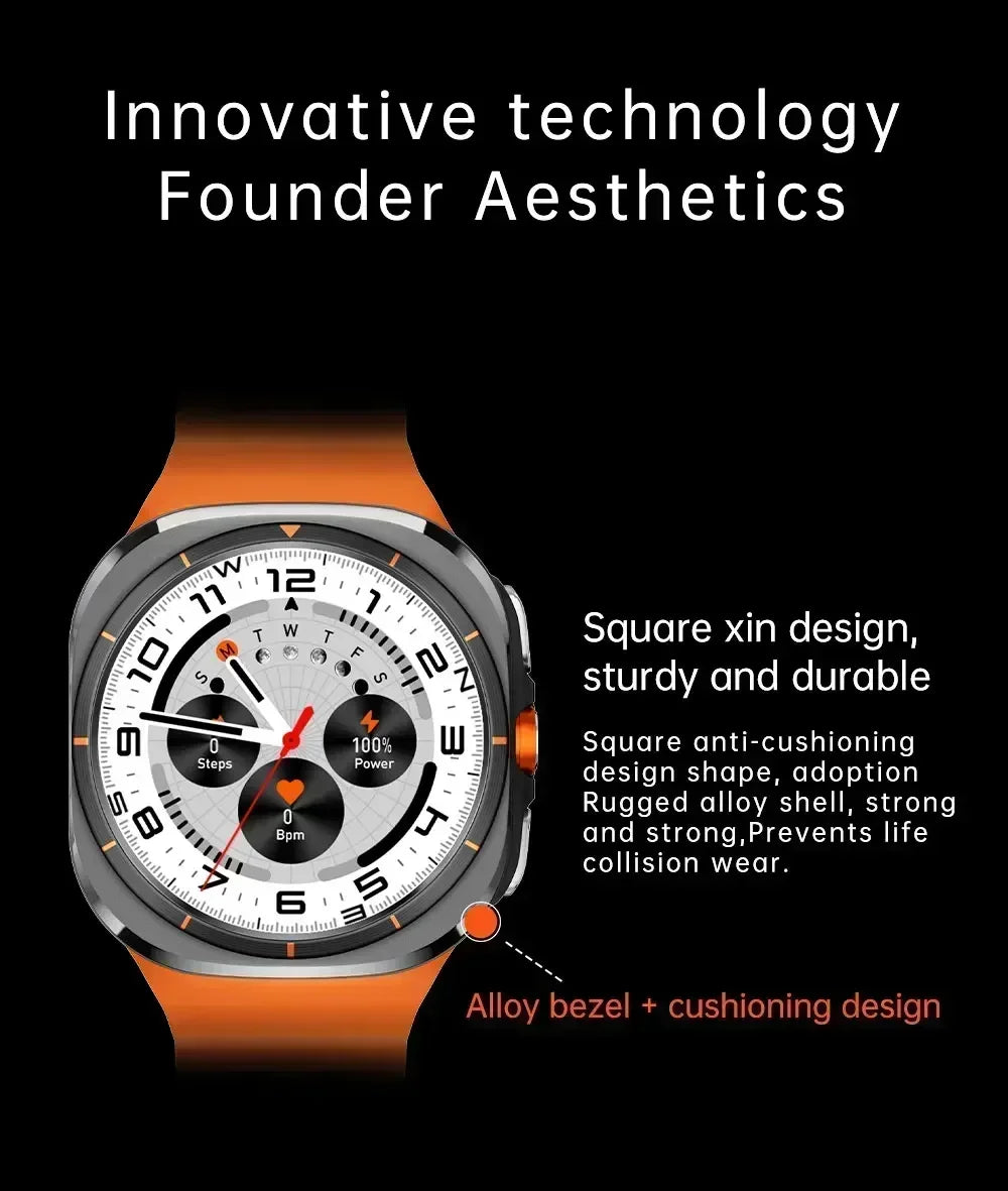 2025 New Smart Watch Android OS Smartwatch 5G Sim Card GPS WIFI Rotary Camera Global Calling 256GB Storage Amoled Screen